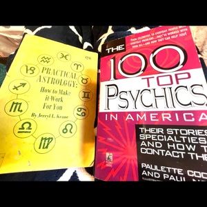 Set 2 books PB: 100 top psychics/practical astrology how to make it work 4 U